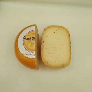 Queso cebolla ajo kilo, queso gouda Holandés artesano con cebolla y ajo pequeña rueda de queso gouda de granja con un peso de ±1000 gramos