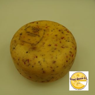 Queso italiano kilo, queso gouda Holandés artesano con hierbas italianas pequeña rueda de queso gouda de granja con un peso de ±1000 gramos