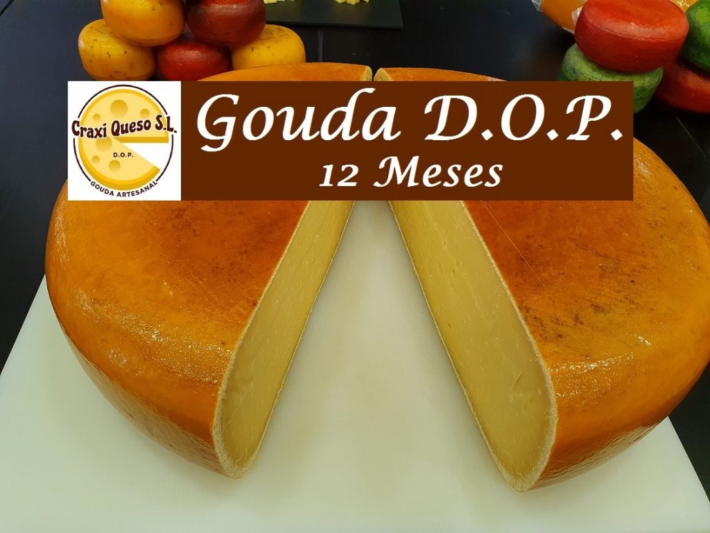 11,70 € por 0,500 kg es nuestro precio de queso Gouda artesanal madurado 1 año