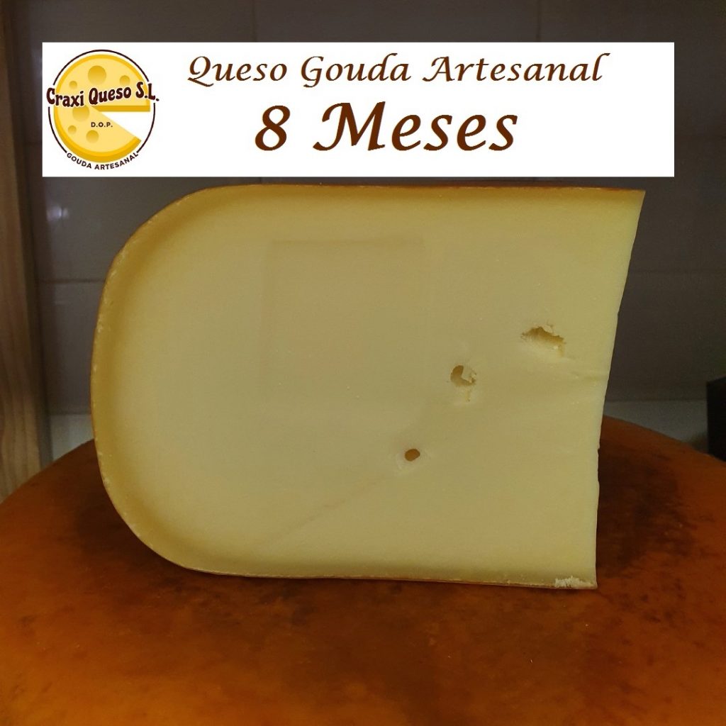 Queso curado. Gama de los mejores quesos Gouda holandeses artesanos en España. El queso Gouda tierno, semicurado, curado, viejo y añejo de leche cruda de Craxi Queso.