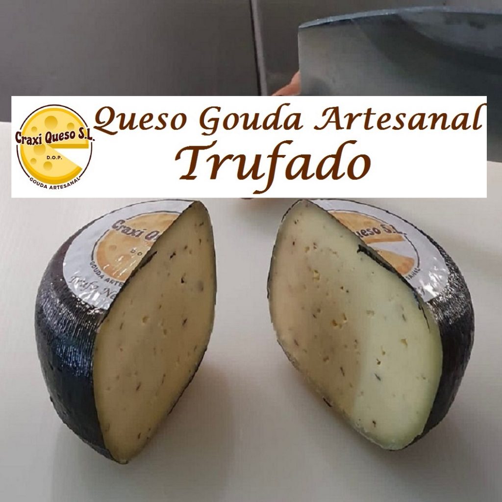 Queso trufado a partir de leche cruda de vaca