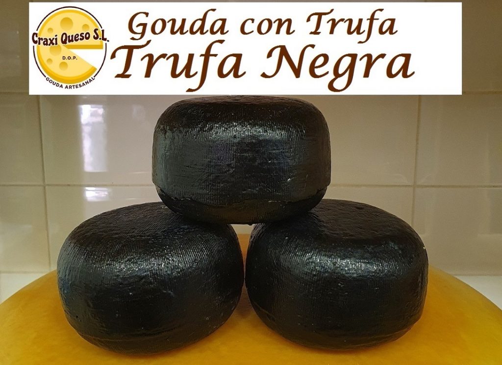 Quesos Gouda de Granja Trufado