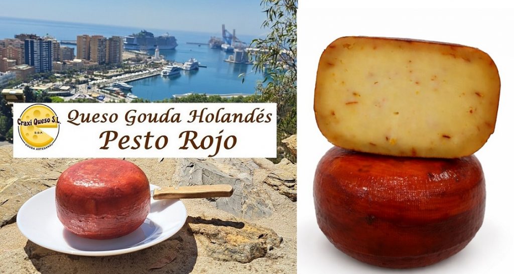 Queso Gouda de vaca con Pesto Rojo